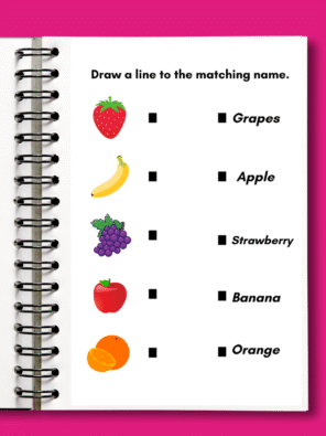 30 Matching Worksheets – Name  Version